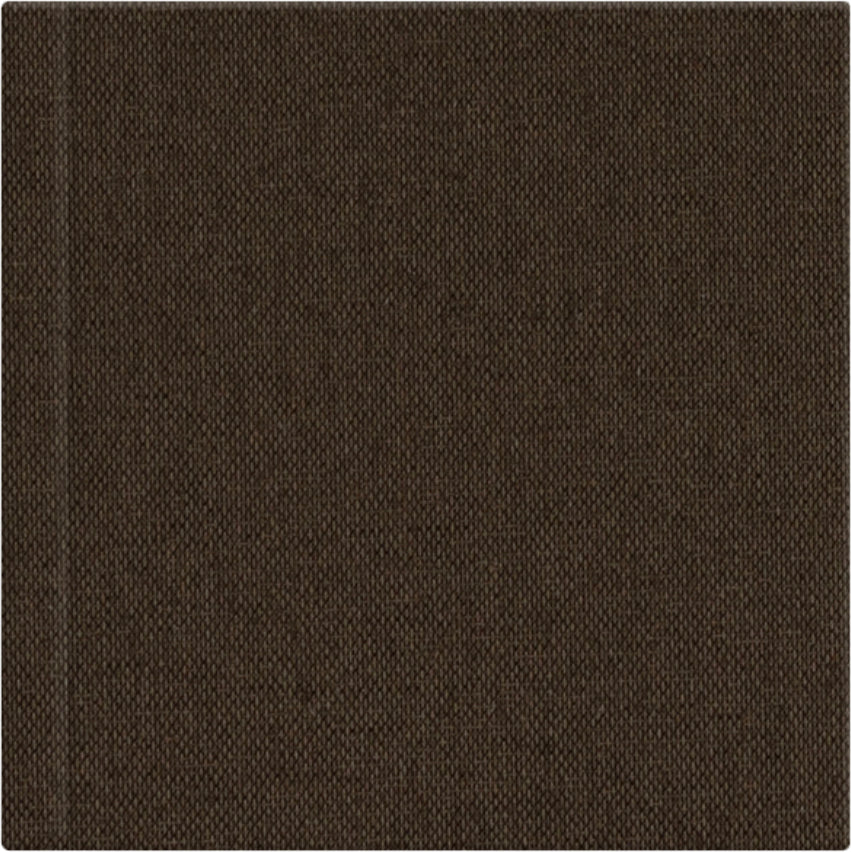 Brown linen wedding album cover, 12x12