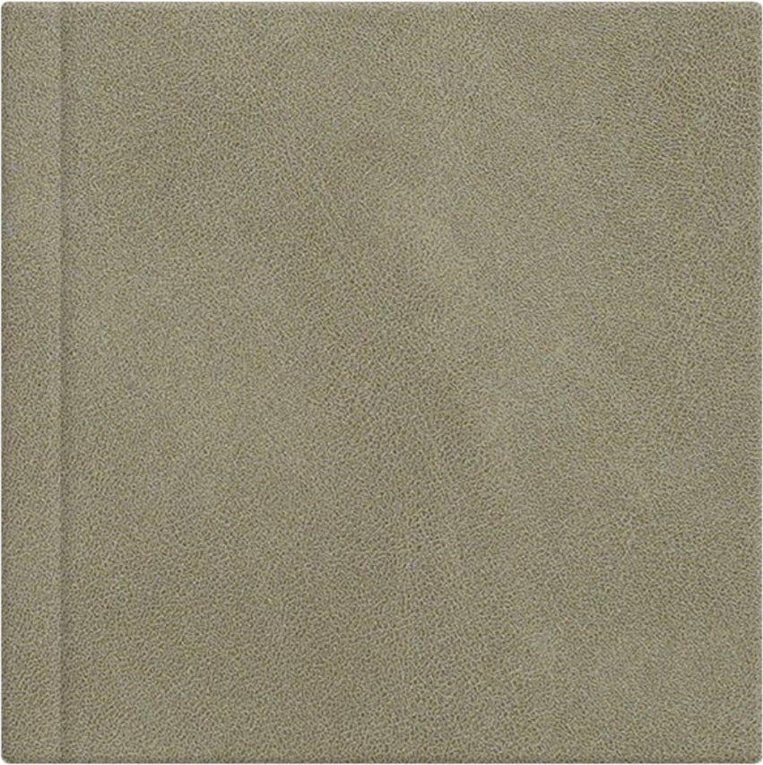 Nubuck Olive leatherette wedding album cover, 12x12