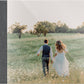 Smoke Grey linen wedding album, full acrylic photo cover, 18x12