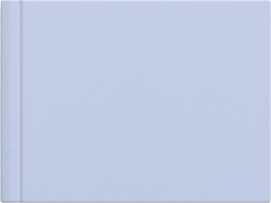 Baby Blue leatherette wedding album cover, 18x12