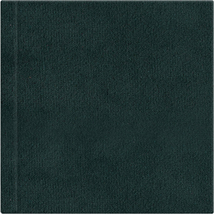 Deep Sea Blue velvet wedding album cover, 12x12