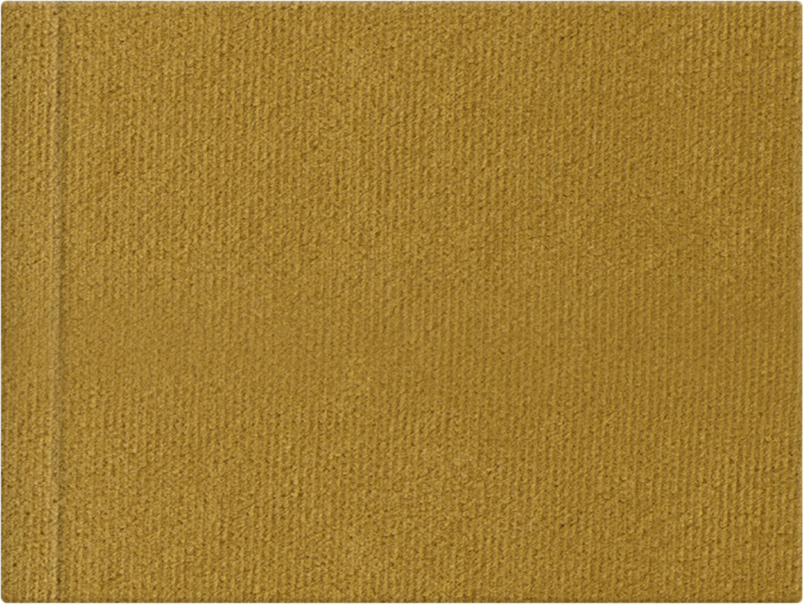 Dijon Yellow velvet wedding album cover, 18x12