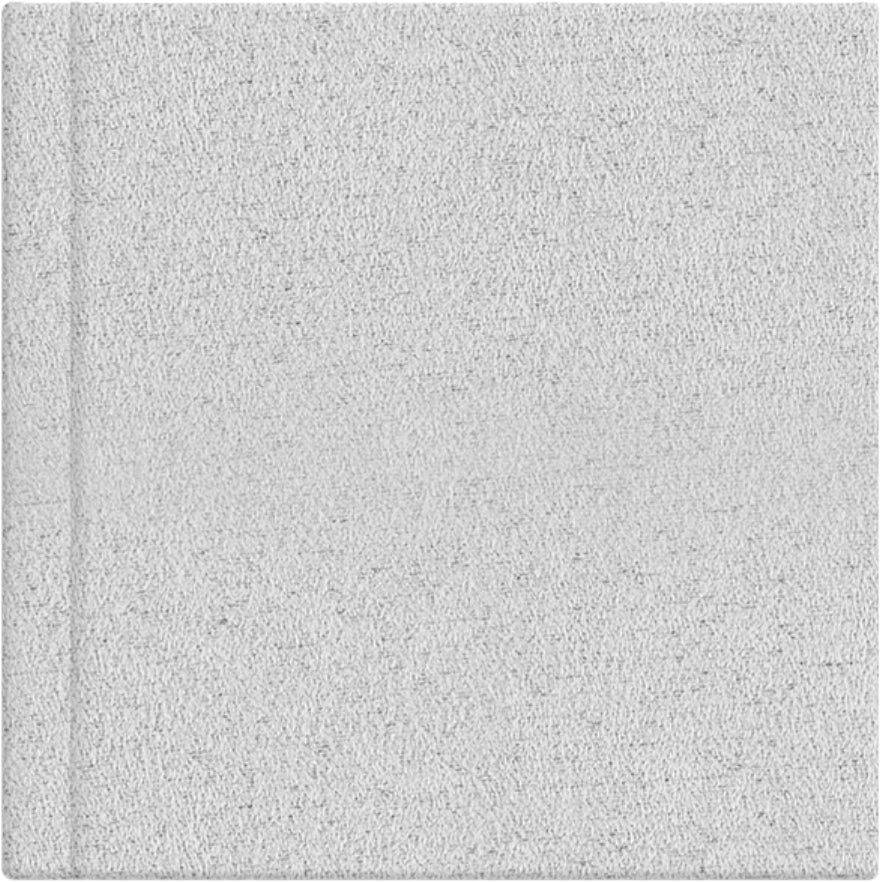 Dove Grey suede wedding album cover, 12x12