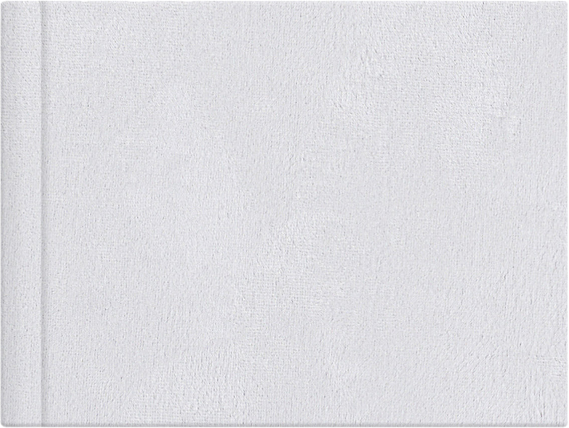 Off White velvet wedding album cover, 18x12