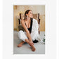 Portrait framed photo print in a white frame with a white mount